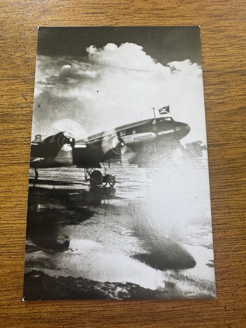 1929 Lufthansa Junkers G 31 Nordmark D-1523 Airplane RPPC Aviation Postcard